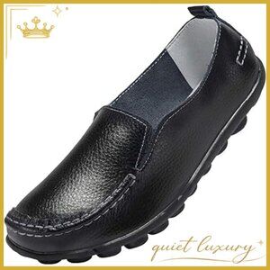 Leather Loafers Flat Shoes Comfortable Slip-On Walking All Day Wear